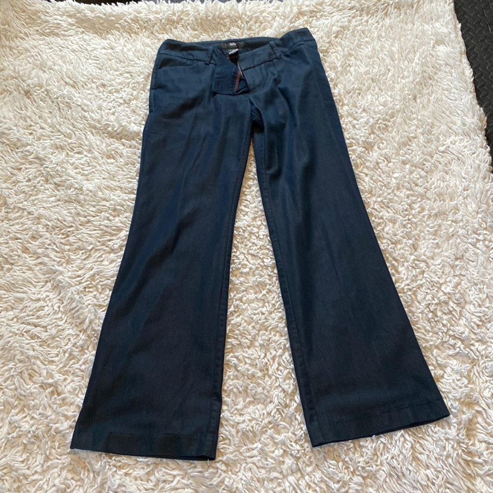 Wide leg dress trousers.